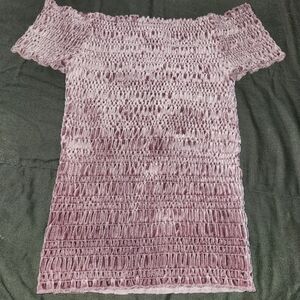 Pink Off-Shoulder Top